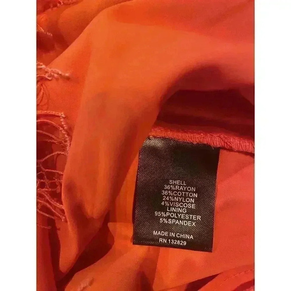 Revolve NBD NAVEN Mini Dress M Allie Red Lace Semi Sheer Cocktail Sexy Bustier - Picture 10 of 10